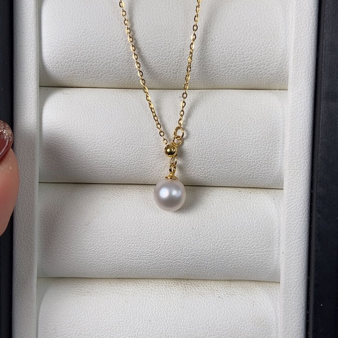 海水珍珠颈饰银S925镶嵌