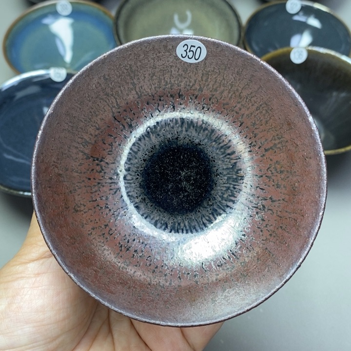 茶盏建窑建盏磨底柴烧主人杯