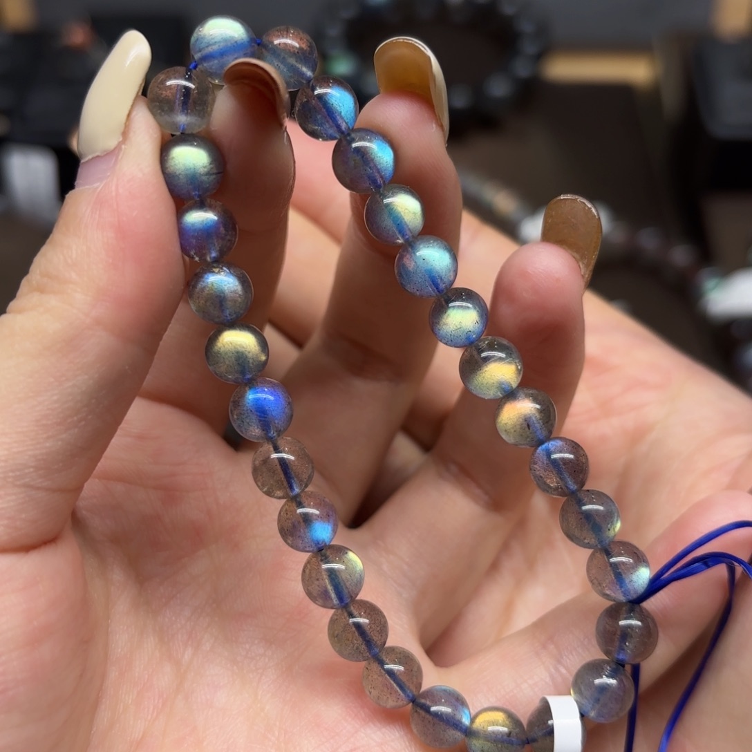 未镶嵌手链长石7mm左右