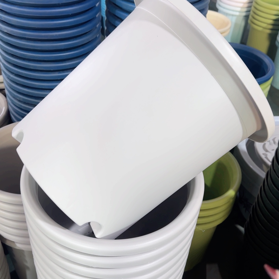 树脂四季盆8#无拖微瑕果绿3