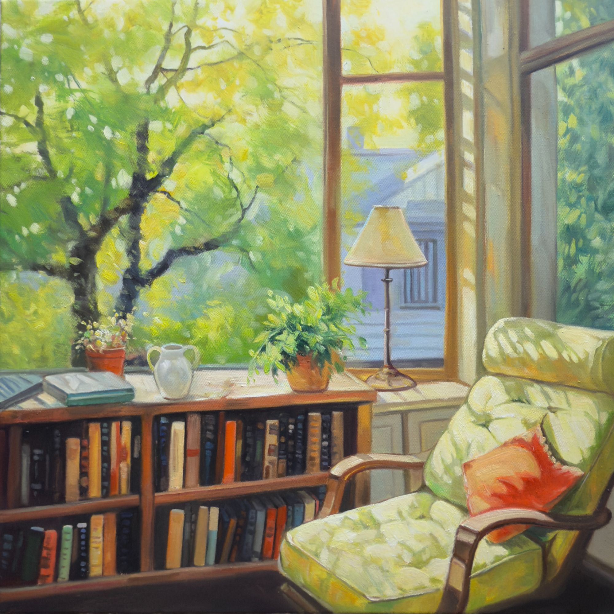 暖色系静物风景手绘油画客厅玄关过道装饰挂画