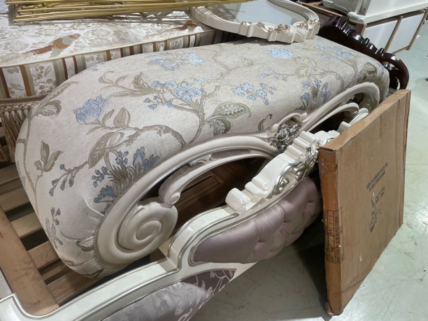 床尾凳瑕疵棉麻提花欧美 加小边几