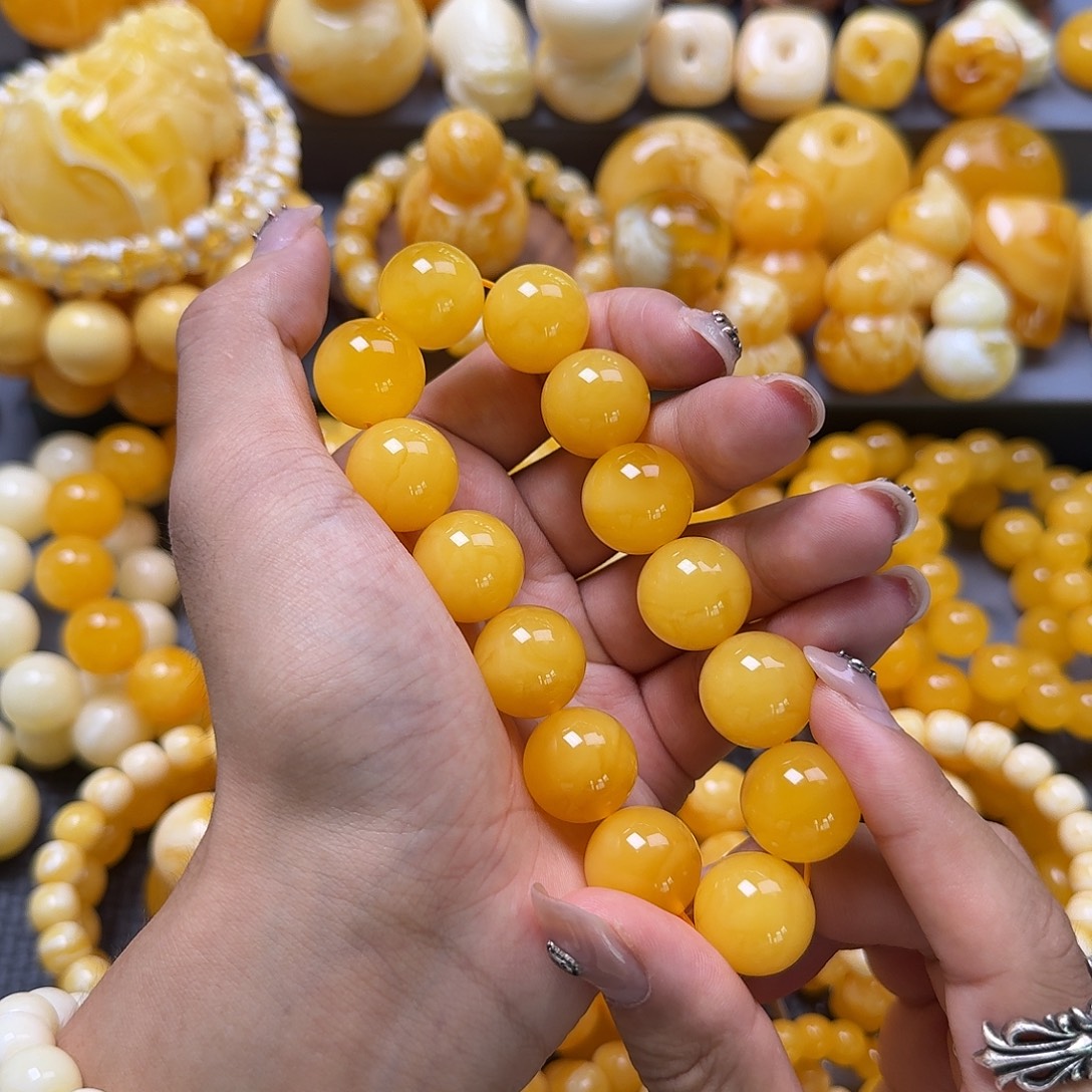 未镶嵌蜜蜡珠宝奇石同料18mm