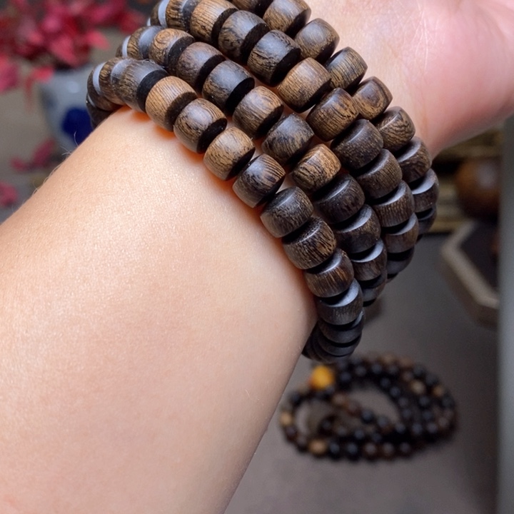 沉香手串越南瘤疤富森红土0.6✖️0.8✖️108