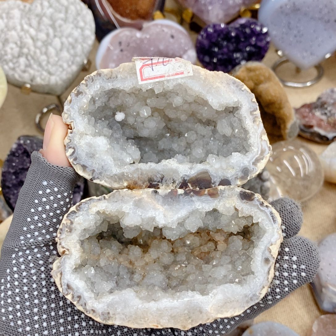 天然水晶摆件未镶嵌紫晶