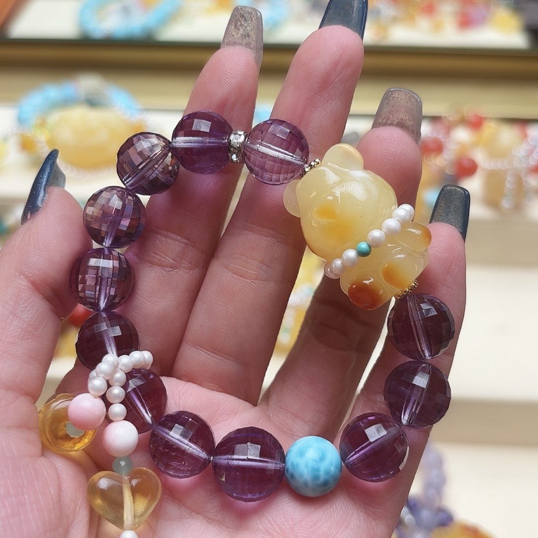 未镶嵌琥珀手链琥珀