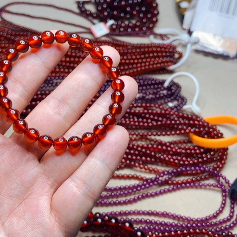 【闪购商品】未镶嵌手链石榴石7.3毫米