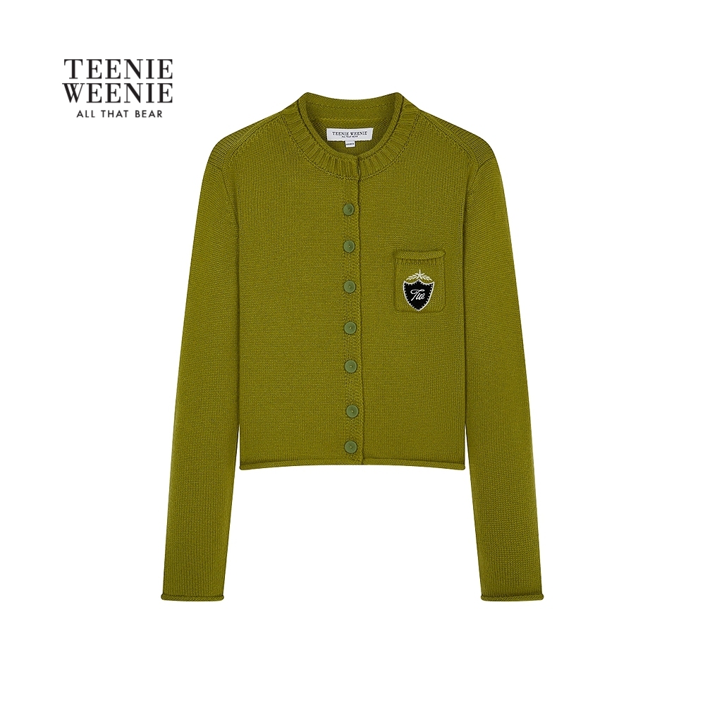 TeenieWeenie小熊女装毛针织衫25秋简约大方休闲毛衣TTCK258919R