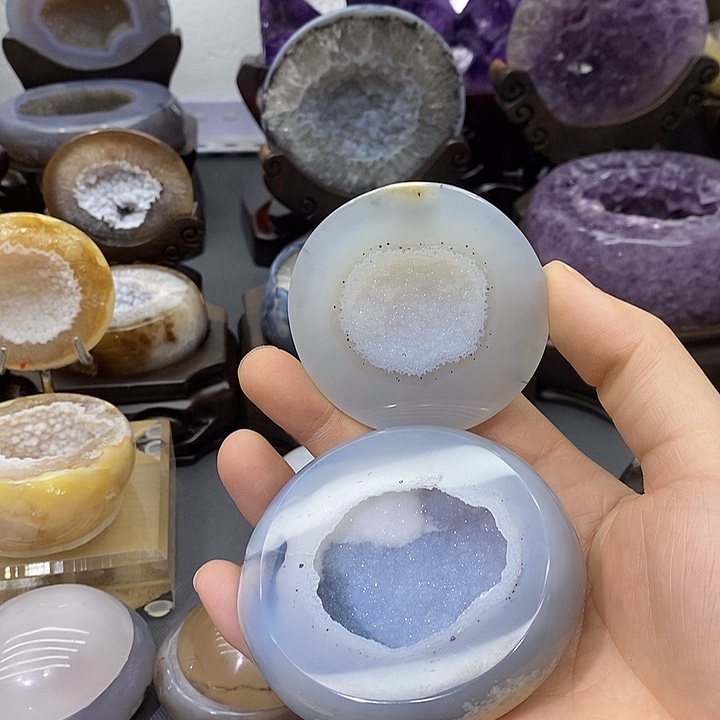 摆件紫晶未镶嵌聚宝盆