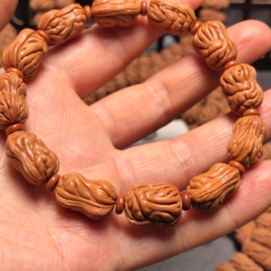 桃核手串花生手串