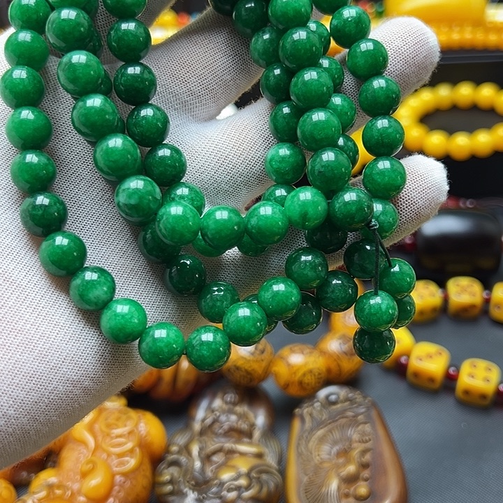 琥珀未镶嵌颈饰项链