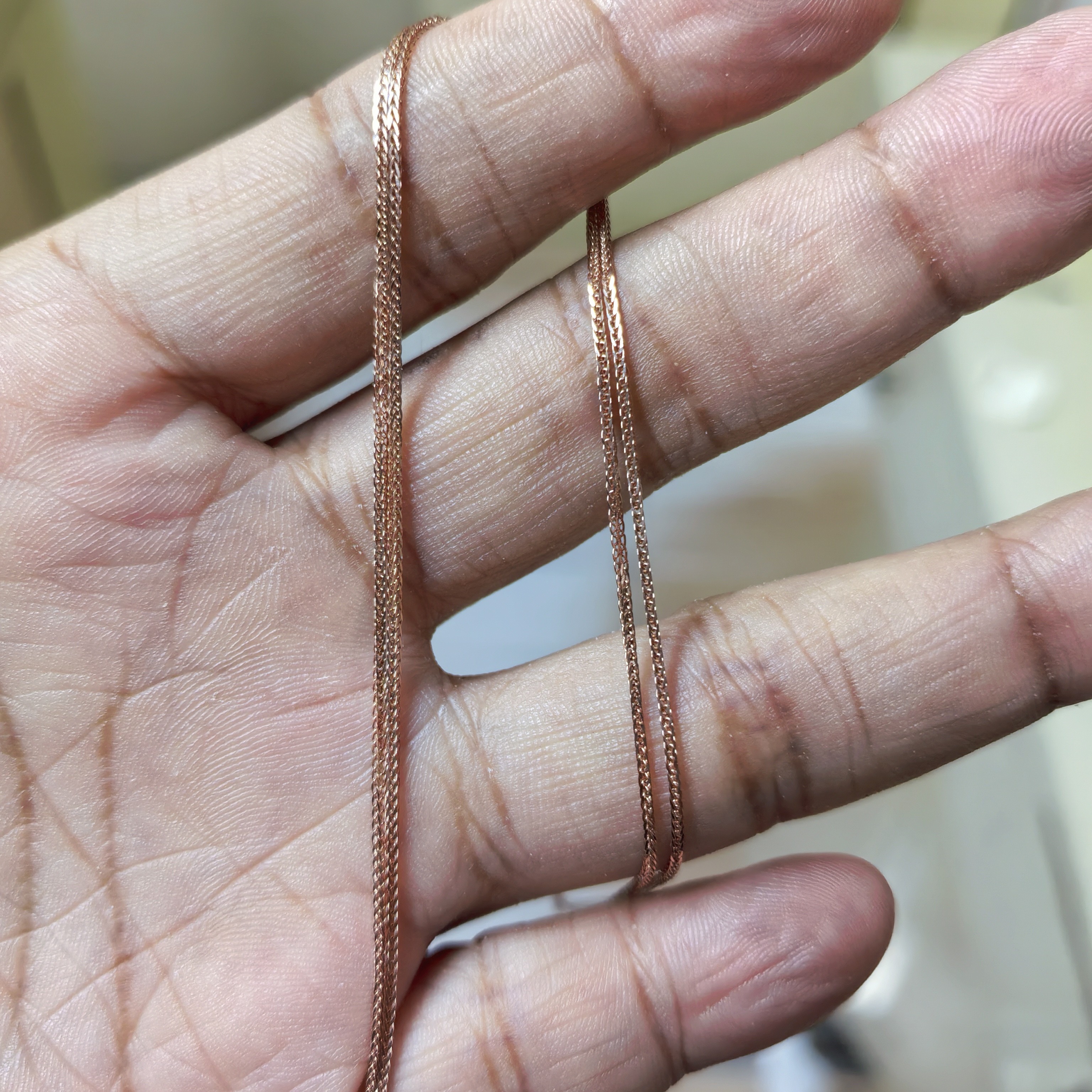 18k玫瑰金项链时尚1.89