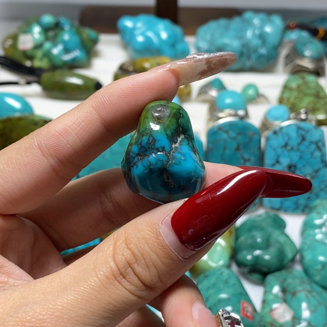 雀***巢高瓷精品蓝带彩随型y