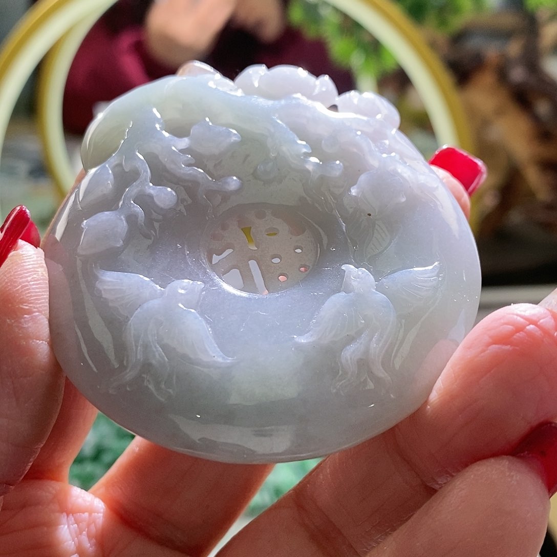 【闪购商品】翡翠颈饰未镶嵌喜上眉梢