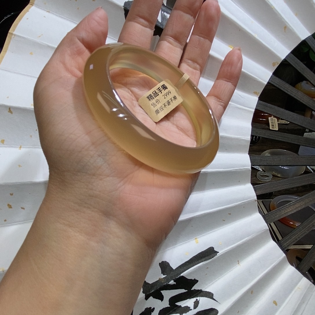 玛瑙/玉髓手镯未镶嵌湘****6