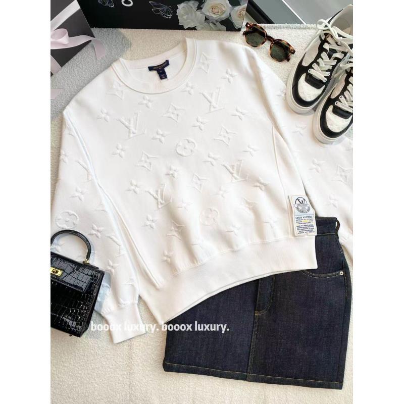 95新 LouisVuitton/路易威登  qq958 棉/锦纶 24ss老花浮雕长袖 X