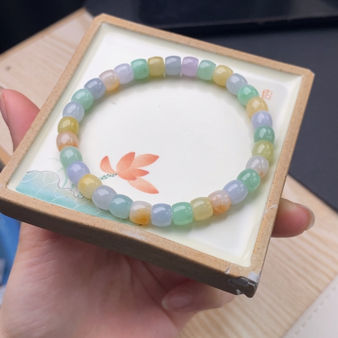 翡翠手链未镶嵌天然翡翠手串12