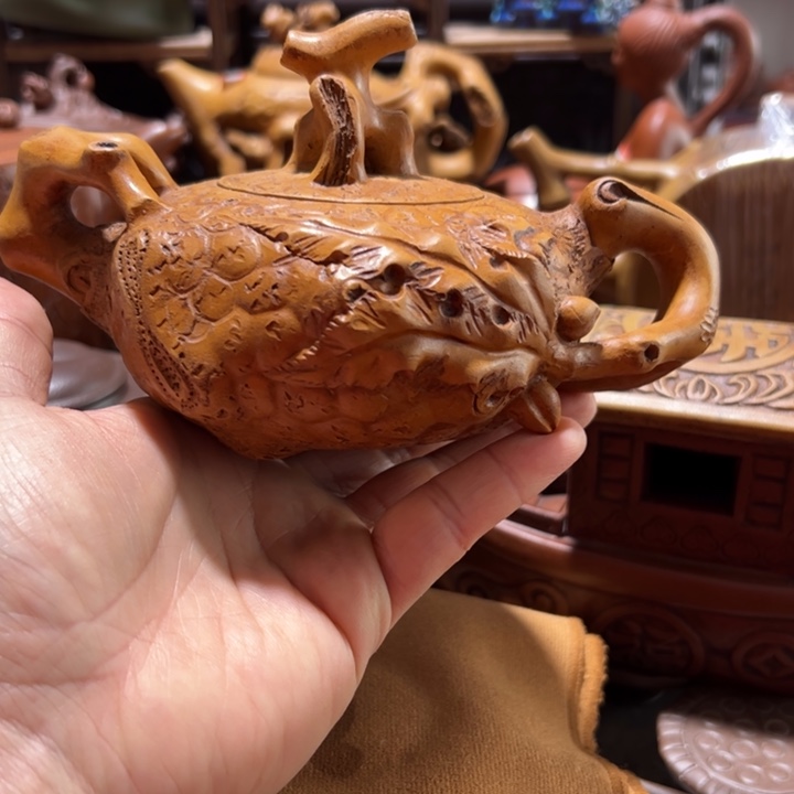 紫砂茶壶紫砂壶收藏起来了！