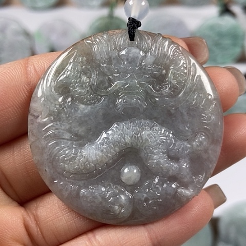 翡翠颈饰未镶嵌龙行天下福利