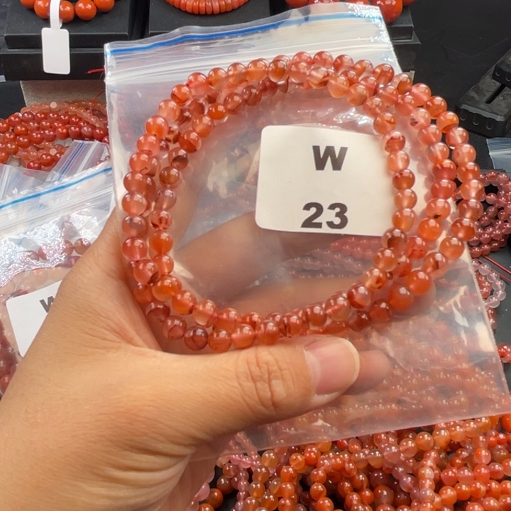 南红玛瑙未镶嵌多样性发货默认微瑕称重6mm