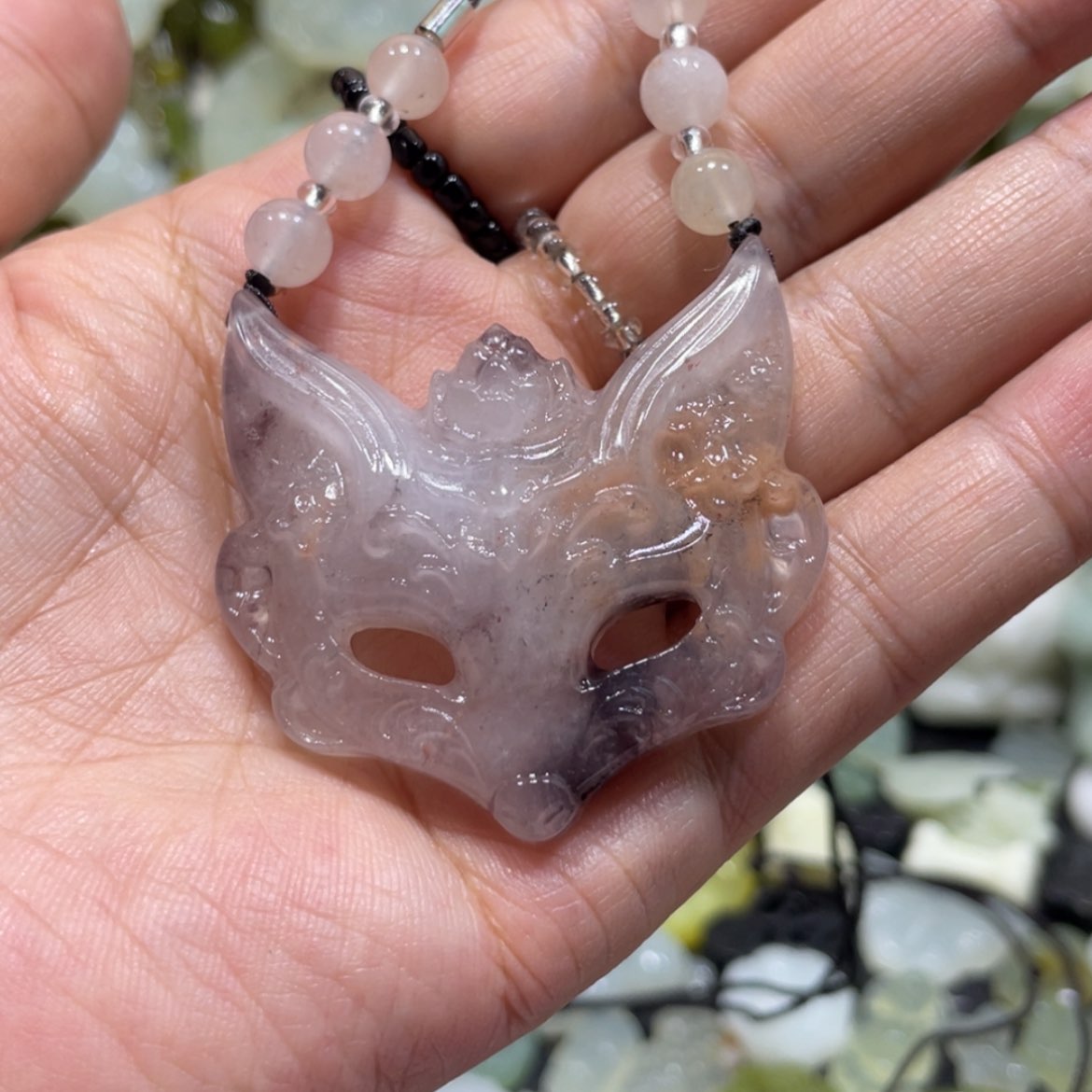 【闪购商品】岫玉颈饰未镶嵌6吊坠