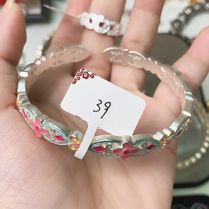 石英石纯铜手镯手镯