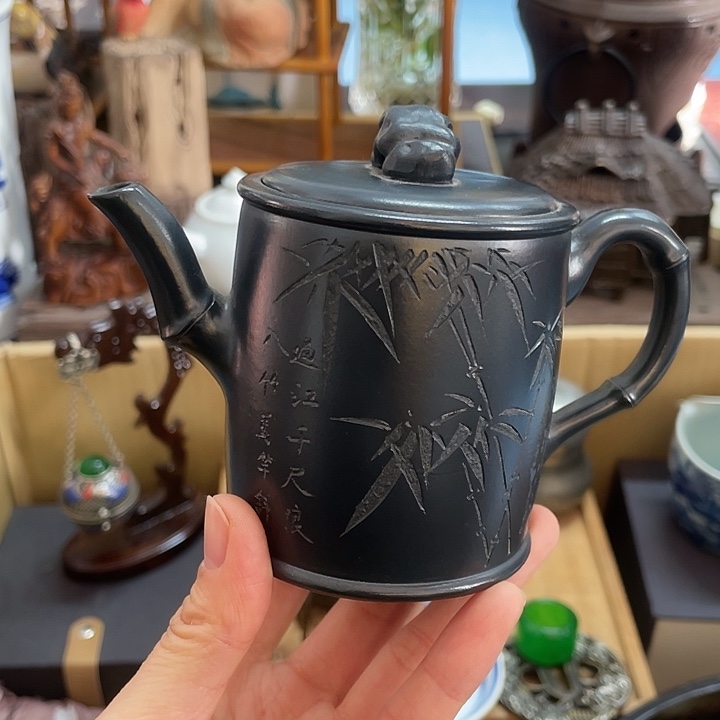 紫砂中古工艺品摆件