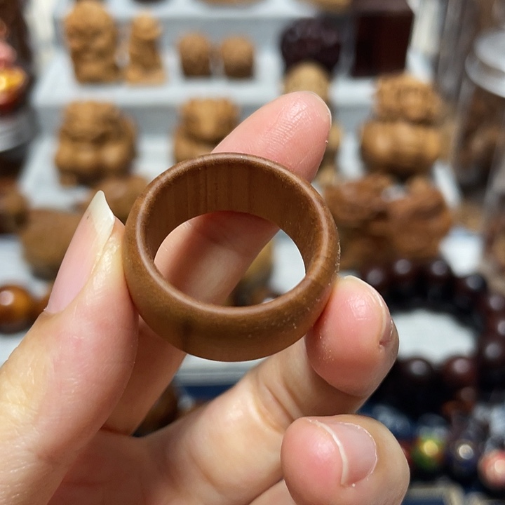 檀香木其他内径20戒指印度迈索尔老山檀香黑肉