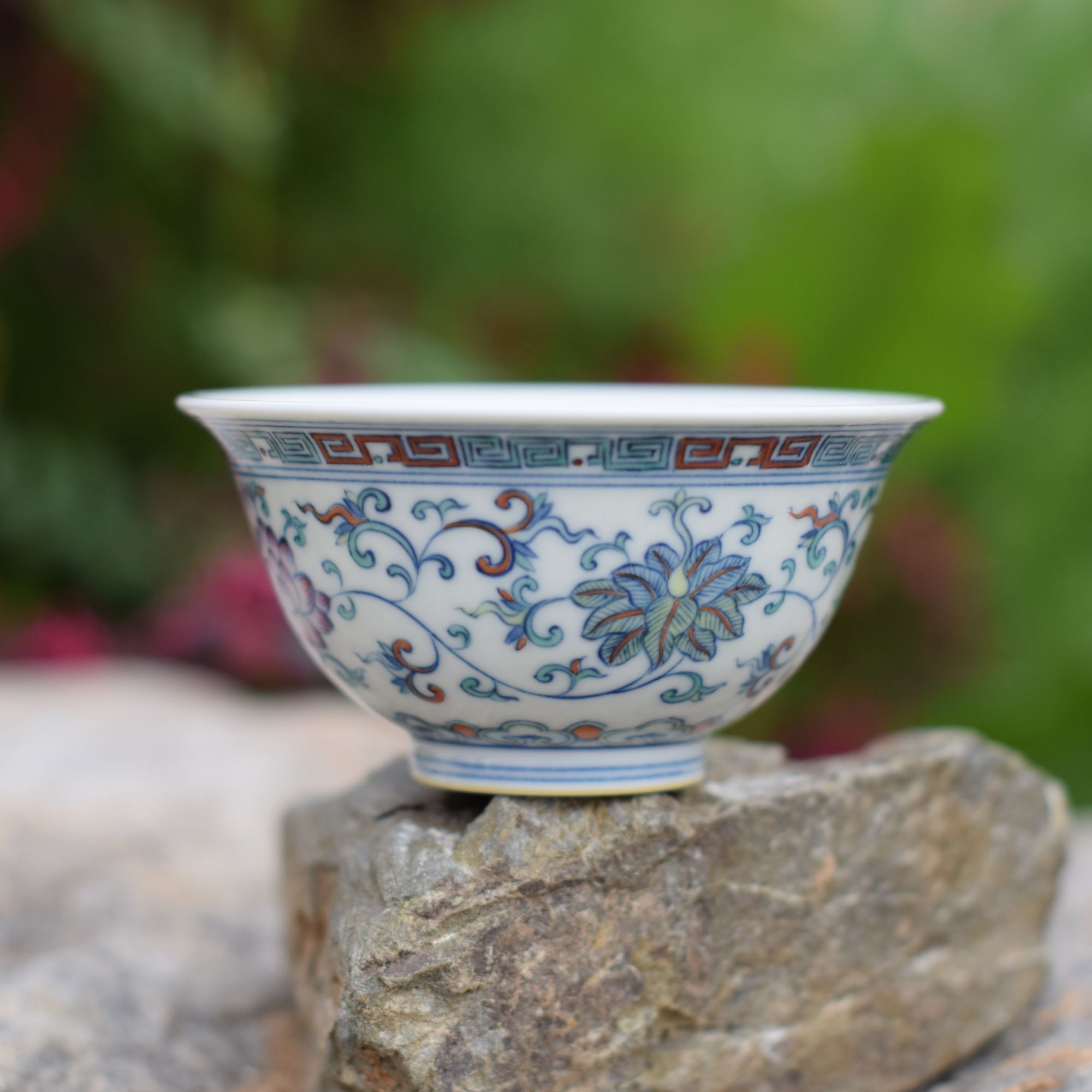 【网瓷专属】TXH-A0016 斗彩缠枝莲敞口杯