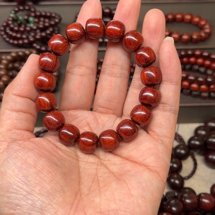 辰***滔木质类印度小叶紫檀1213老型珠无油无蜡无胶