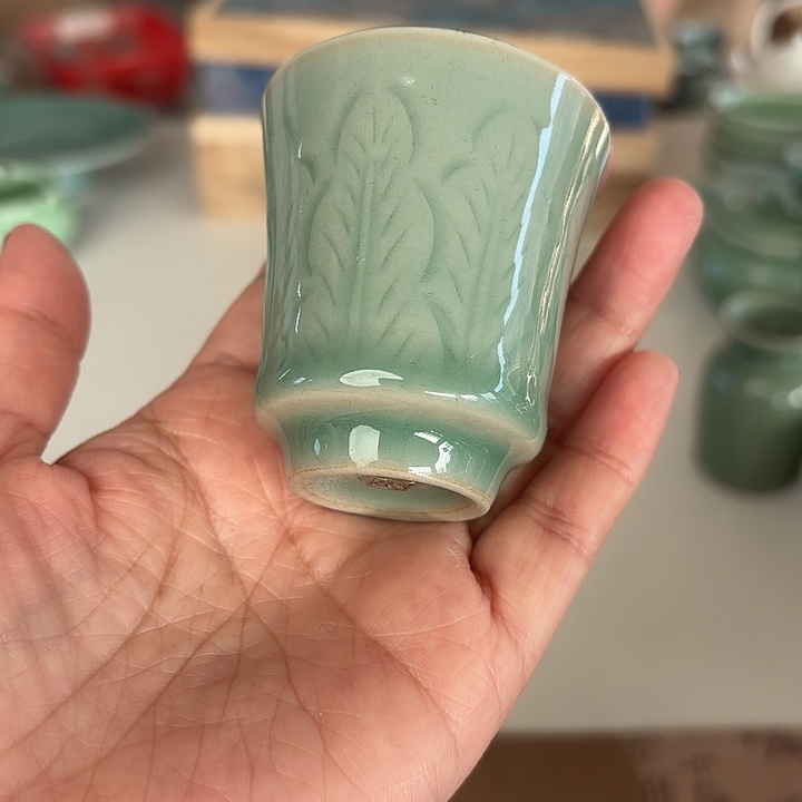 龙泉云间青瓷小米茶器