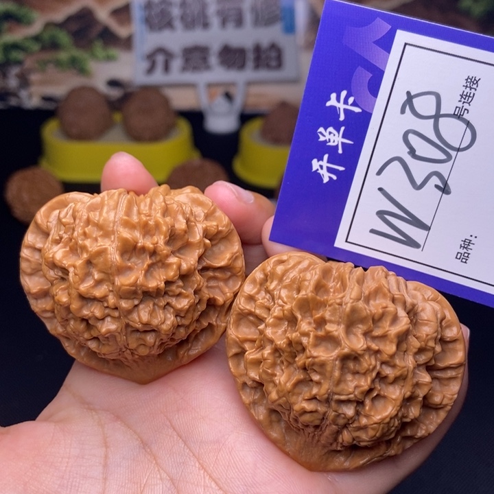 吊坠文玩核桃W308链接 官帽50尺