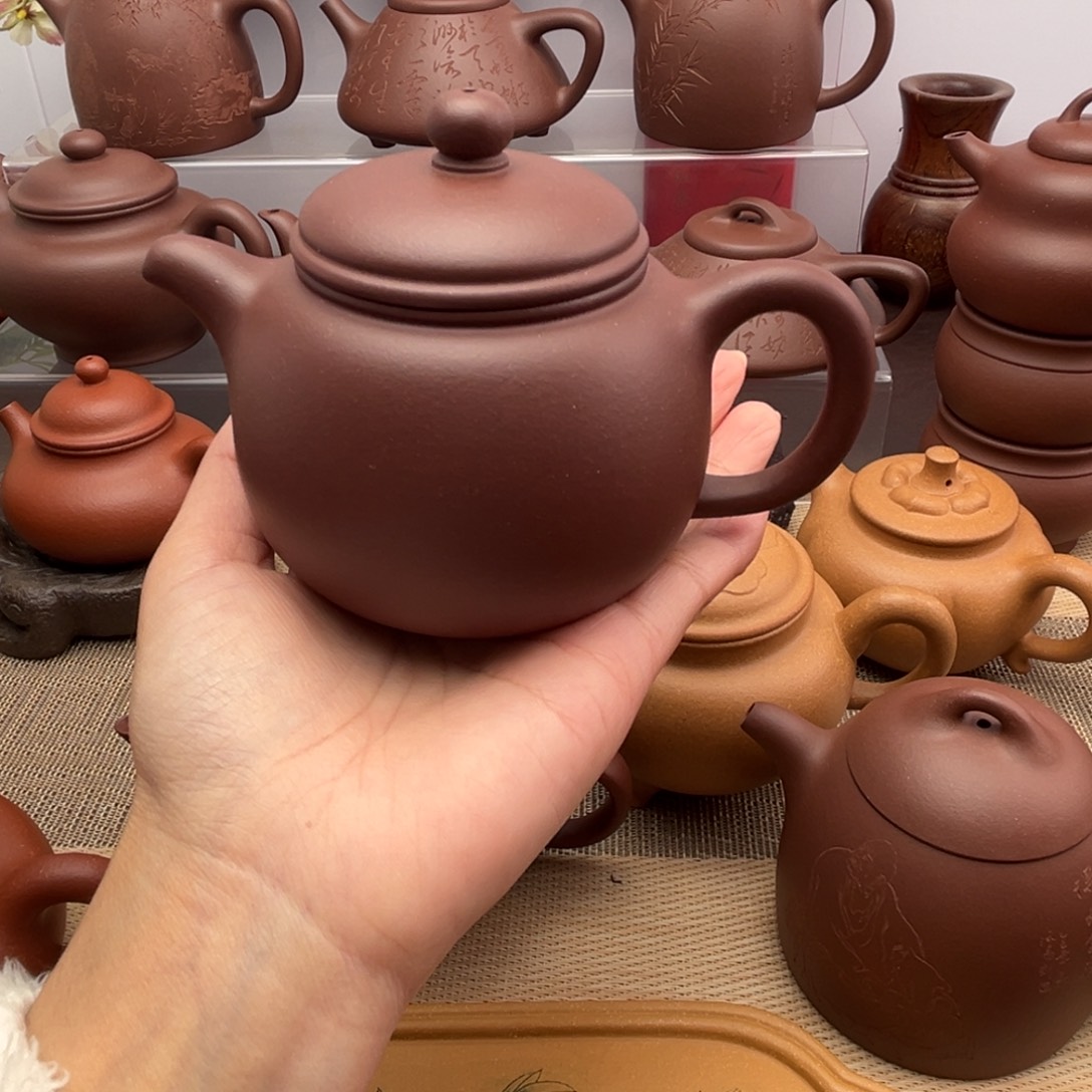 *****紫砂茶壶原矿紫泥匏尊