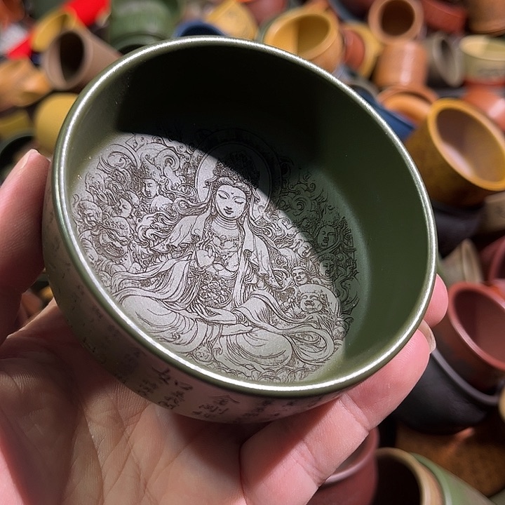 紫砂茶杯全手工紫砂主人杯