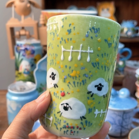 炉景德镇釉下手绘陶瓷 
