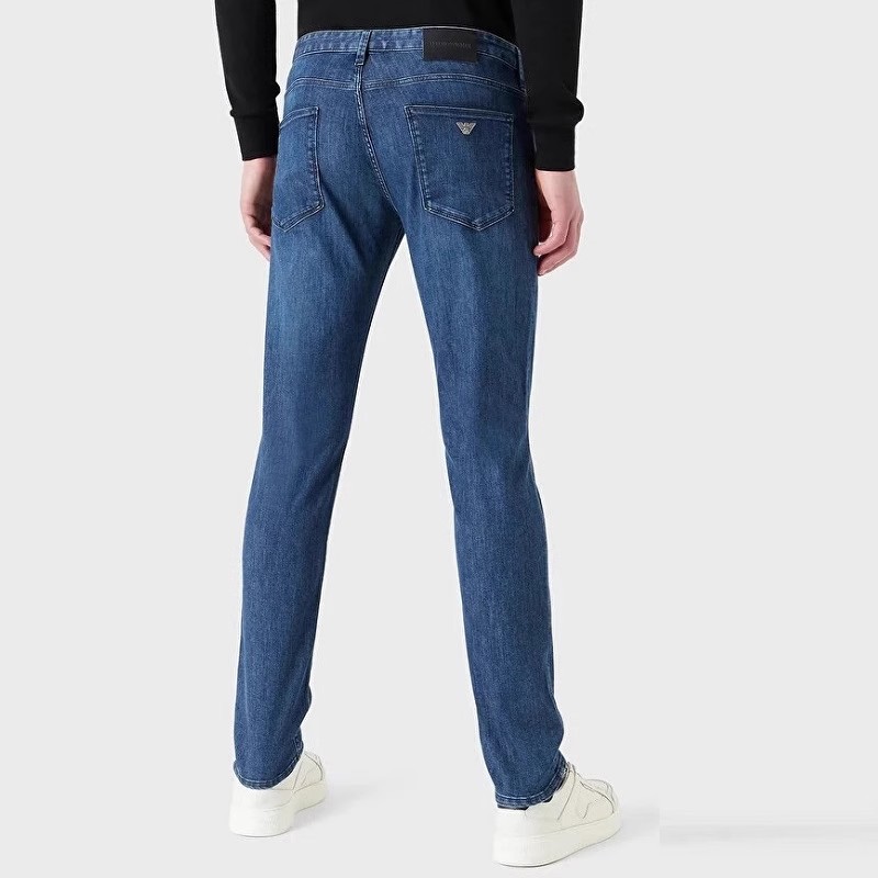 Emporio Armani 阿玛尼 男装牛仔裤修身男裤长裤休闲百搭蓝色直筒