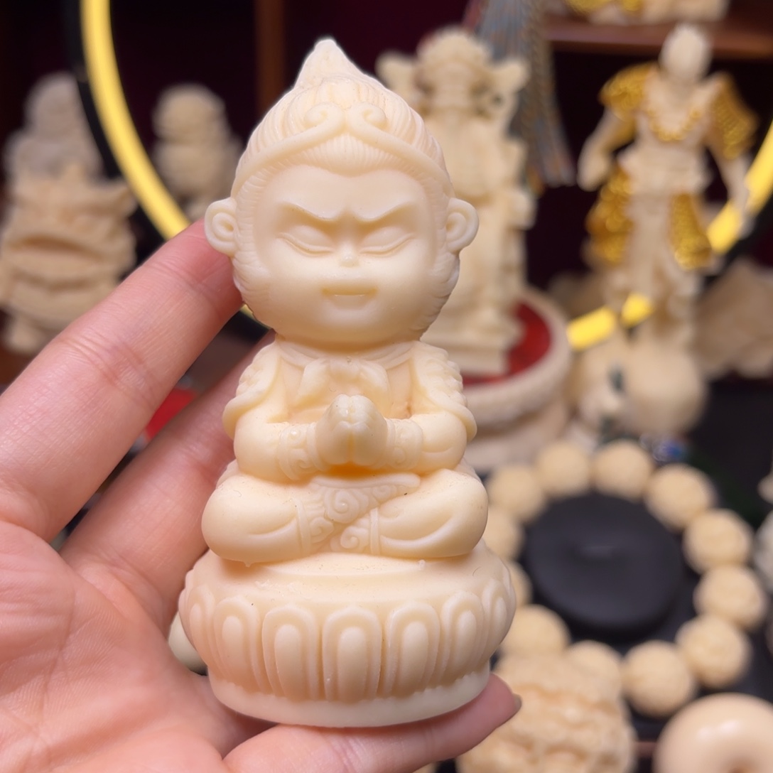 菩提根/象牙果吊坠坐悟空