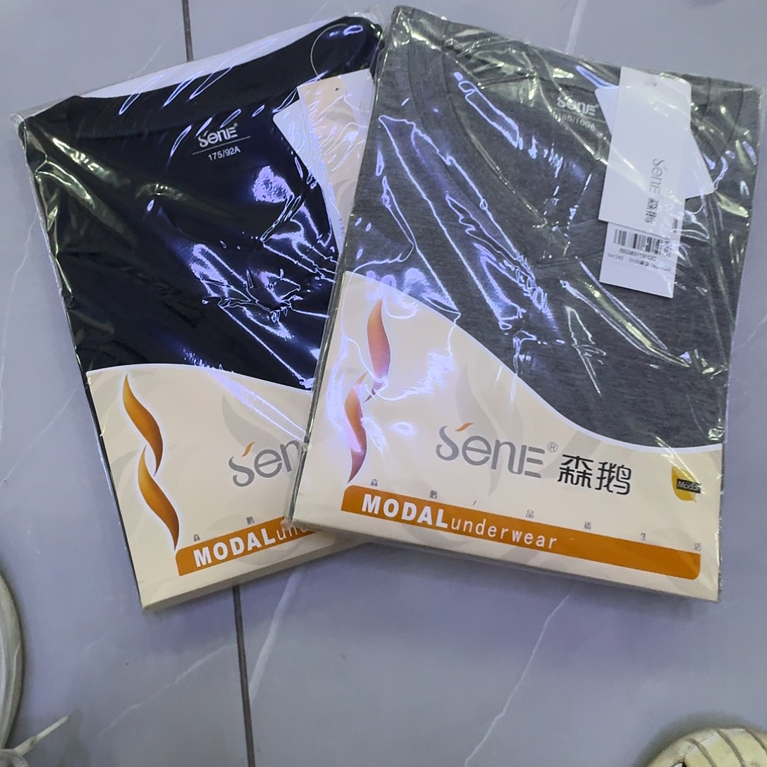 藏青麻灰两件41542 180秋衣