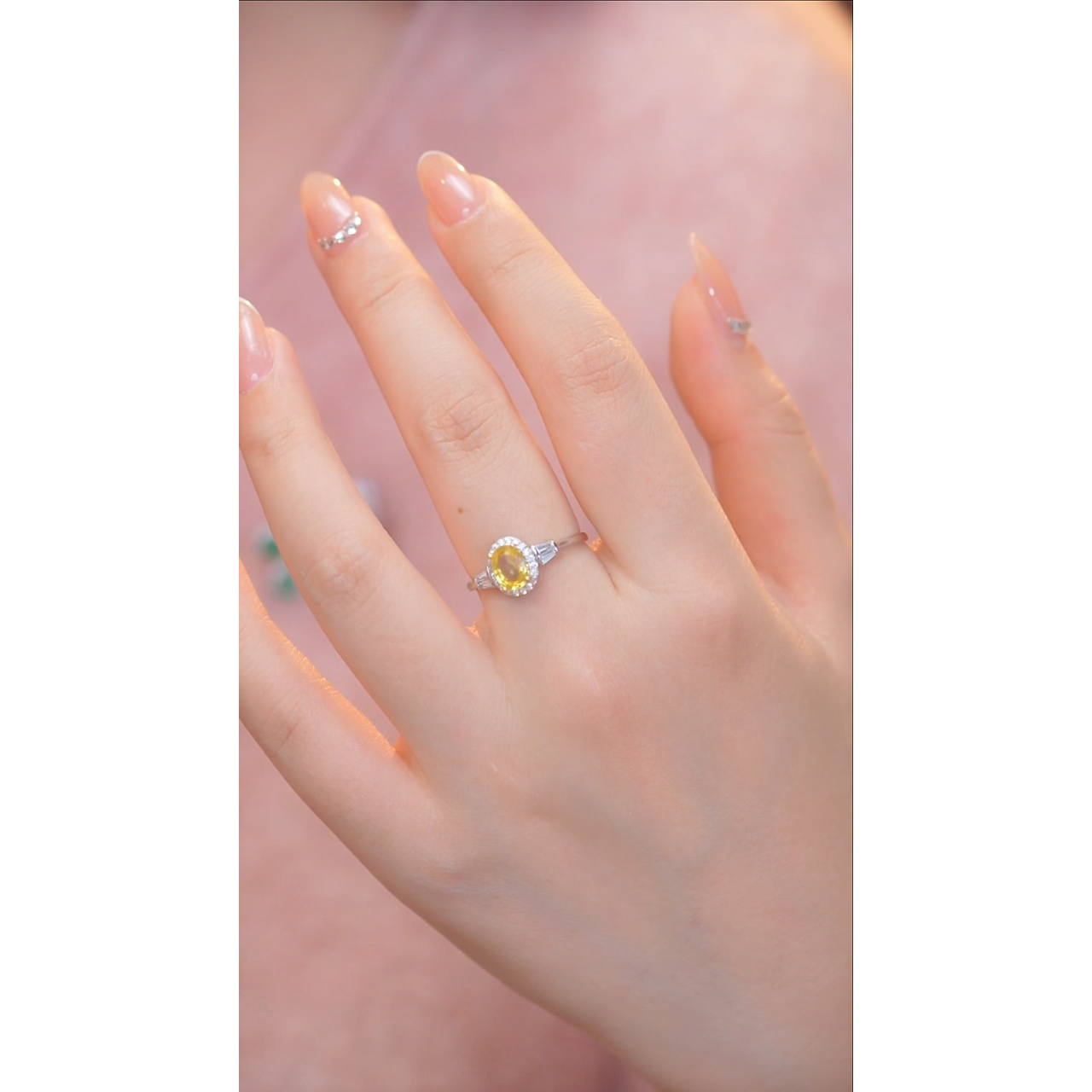 彩色蓝宝石戒指未镶嵌@@P6354