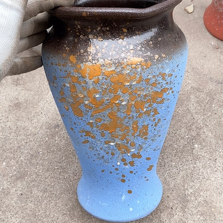 紫砂花盆口17高30瑕疵