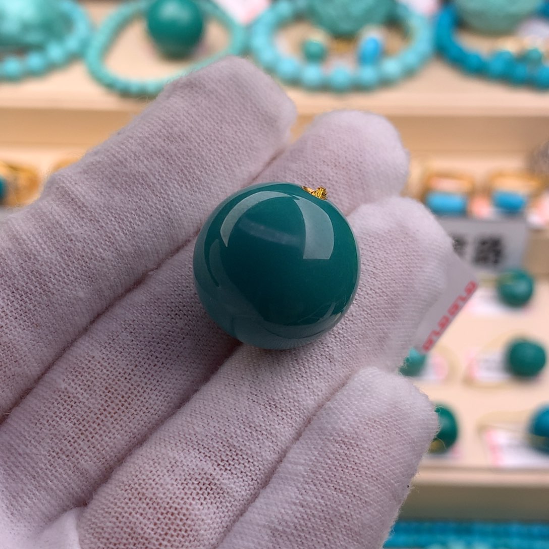 绿松石珠宝奇石未镶嵌19.3