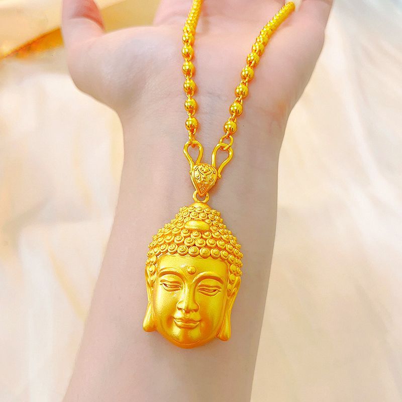 LSMM精品时尚大佛头吊坠实心精美