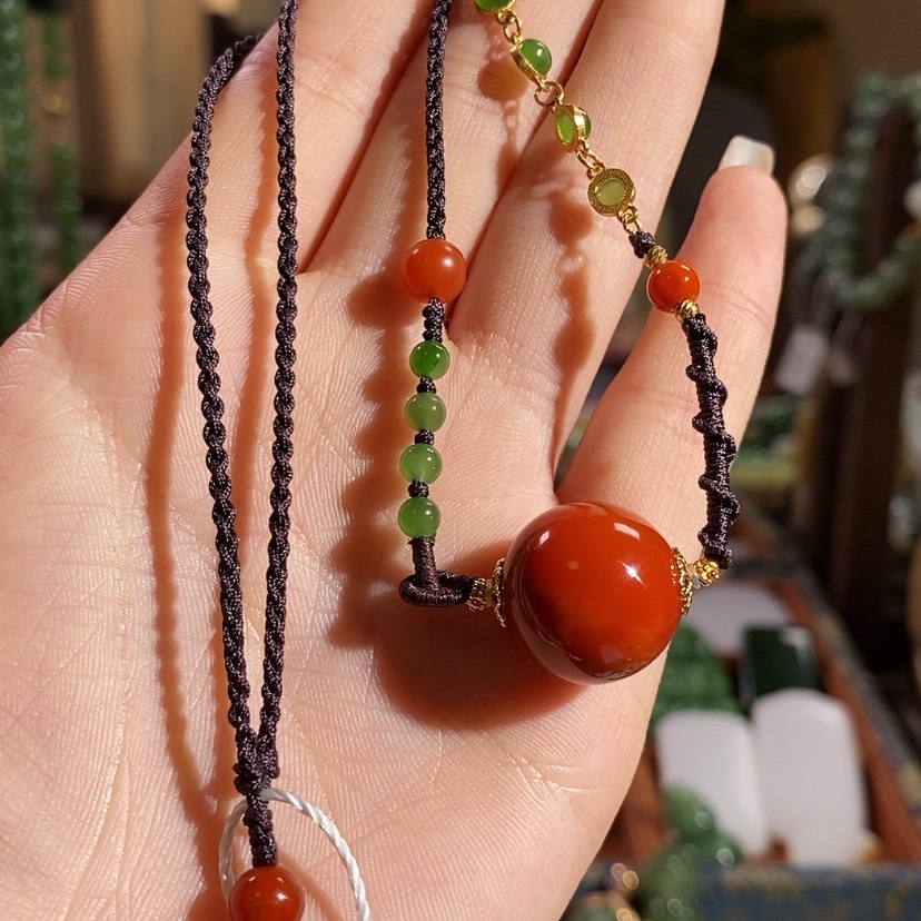 【闪购商品】吊坠(赠链)未镶嵌南红玛瑙