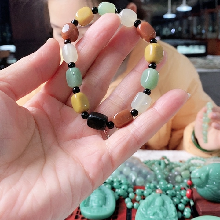 密玉（石英质玉）手链未镶嵌