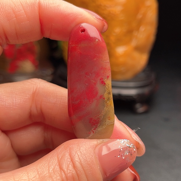 昌化鸡血石用****1昌化鸡血石印章把件挂件