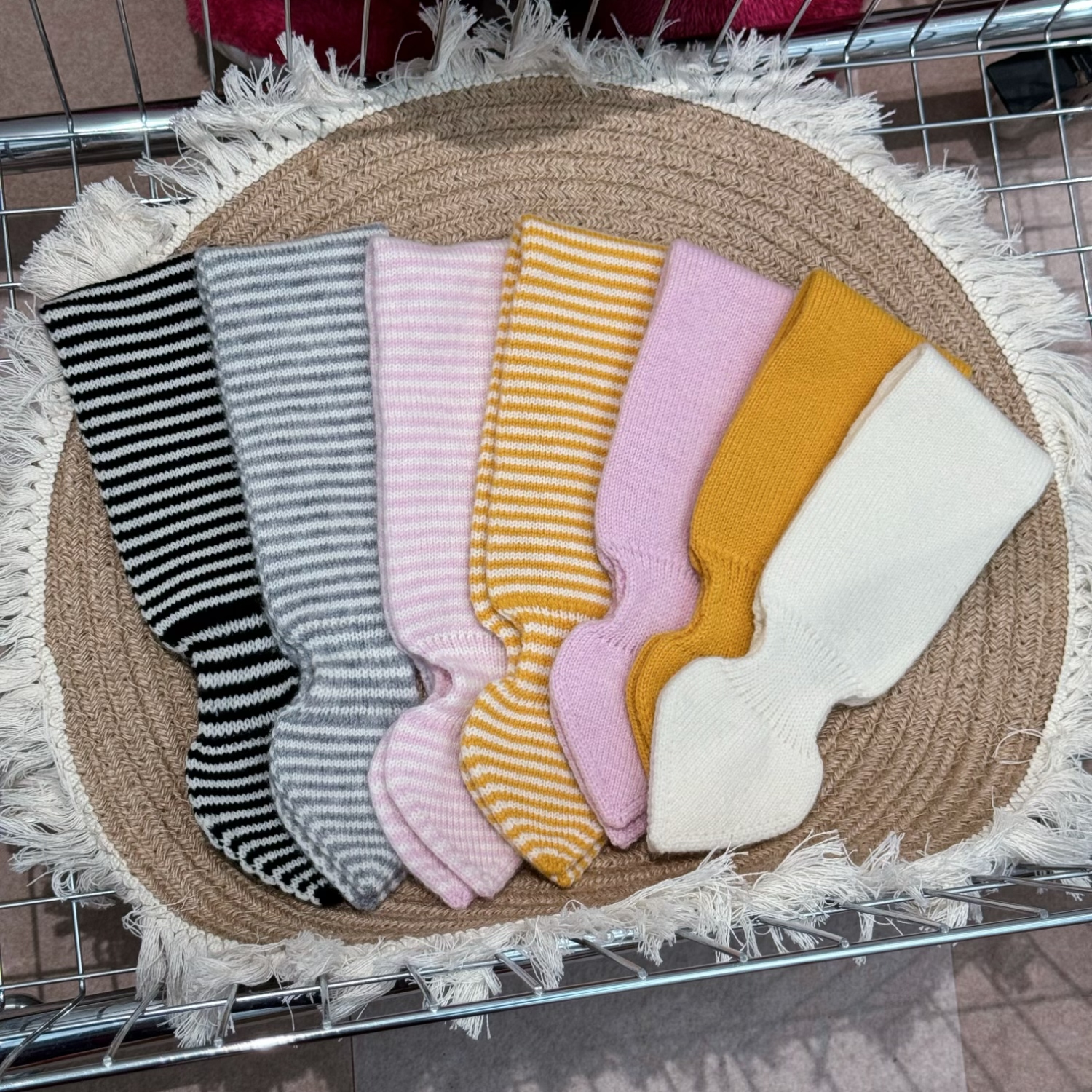 秋冬纯羊毛儿童围巾围脖保暖防风针织宝宝纯色婴儿亲子中性四季