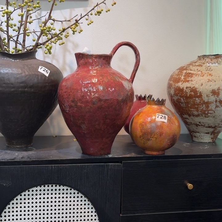 安***曦瓷片景德镇手工花器