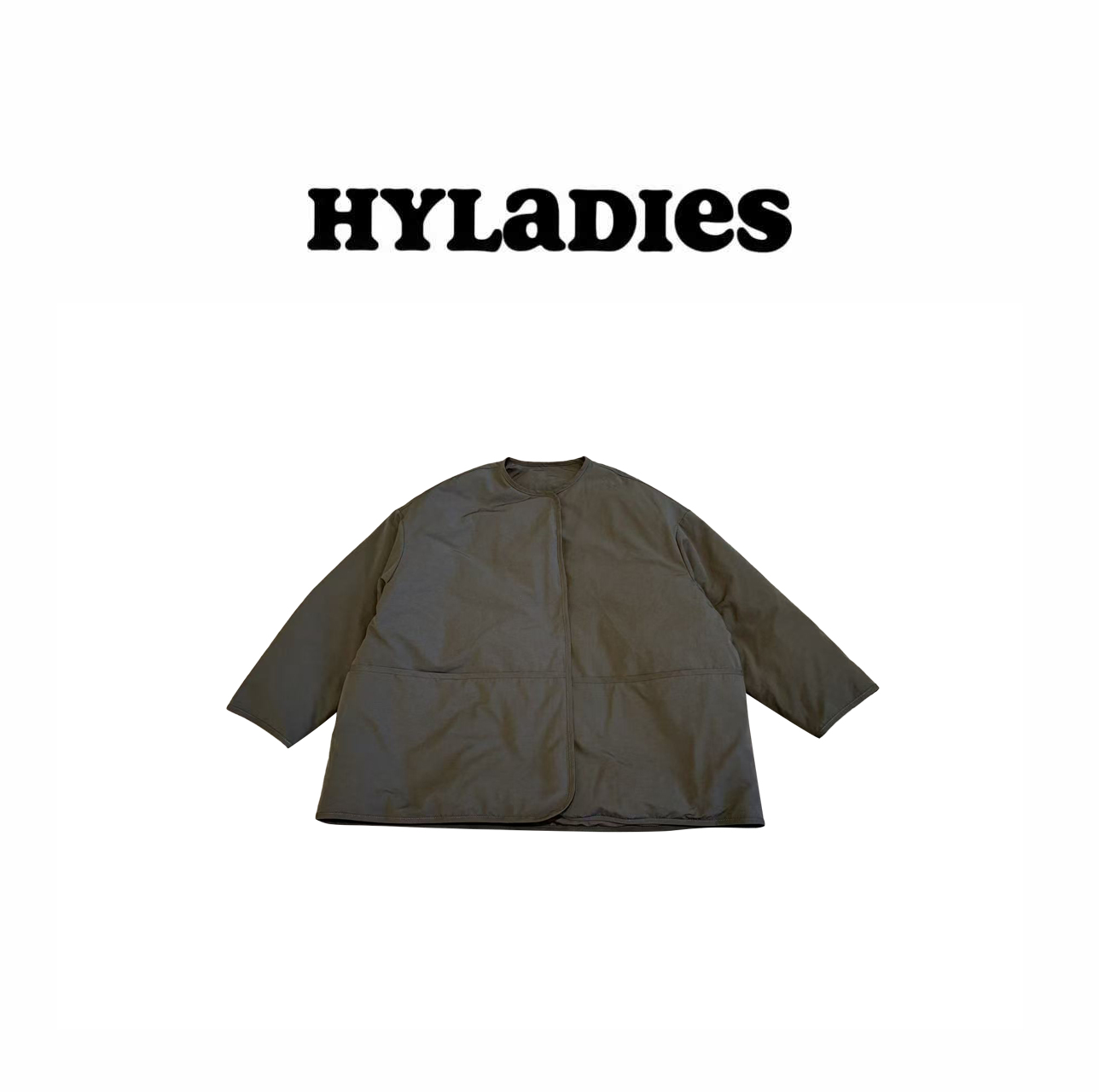 HYLADIESWEAR  『慵懒鹅绒』欧货时尚圆领宽松显瘦百搭中长款鹅绒服