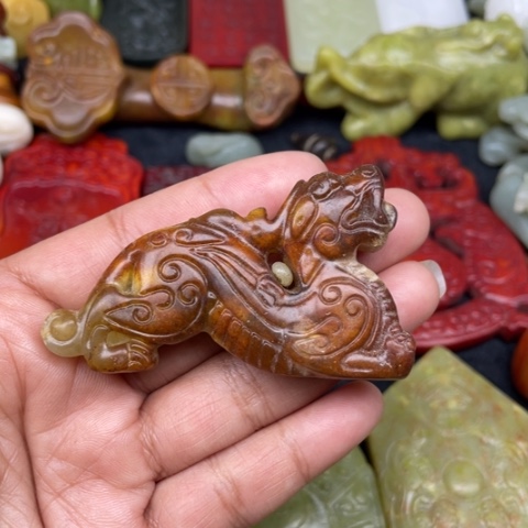 蛇纹石玉颈饰未镶嵌19