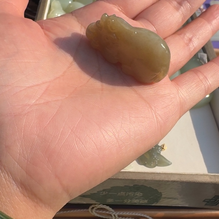 和田玉未镶嵌颈饰冰心